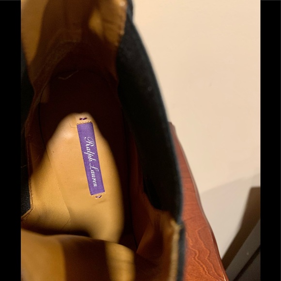 Ralph Lauren Purple Label Black Suede Boots - Picture 6 of 8